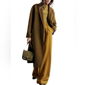 Sezane Mederick Coat- RARE Olive Green- size 42